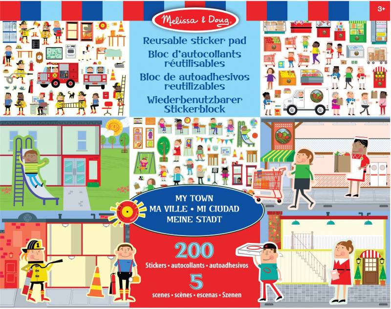 Melissa &  Doug Stickerbuch Stadt 200 Teile von Melissa & Doug