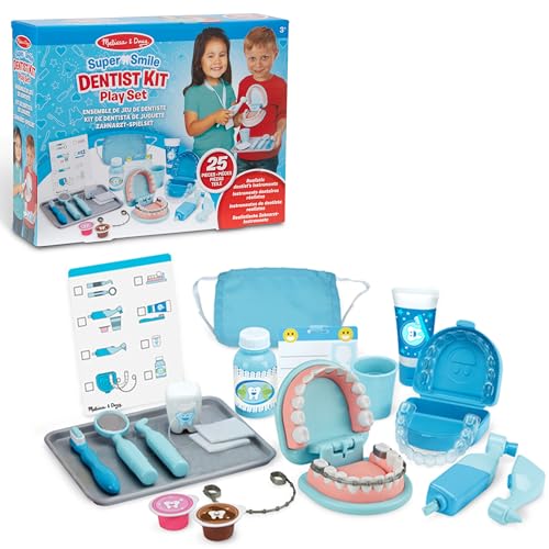 Melissa & Doug Super Smile Zahnarzt Spielset - 26-teiliges Set mit umfangreichem, realistischem Zubehör für fantasievolles Rollenspiel, für Kinder ab 3 Jahren Melissa & Doug Super Smile Zahnarzt Spielset - 26-teiliges Set mit umfangreichem, realistischem Zubehör für fantasievolles Rollenspiel, für Kinder ab 3 Jahren von Melissa & Doug