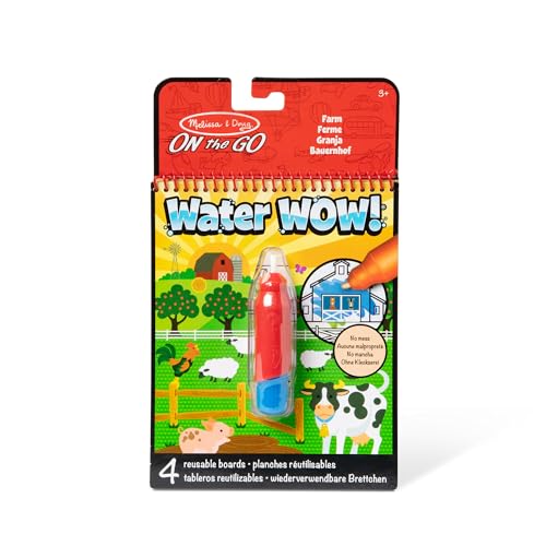 Melissa & Doug Water Wow Wassermalbuch Bauernhof mit Spiralbindung und Wasserstift | 4 Motivseiten | Stift auffüllbar | Für Kinder ab 3 Jahren Melissa & Doug Water Wow Wassermalbuch Bauernhof mit Spiralbindung und Wasserstift | 4 Motivseiten | Stift auffüllbar | Für Kinder ab 3 Jahren von Melissa & Doug