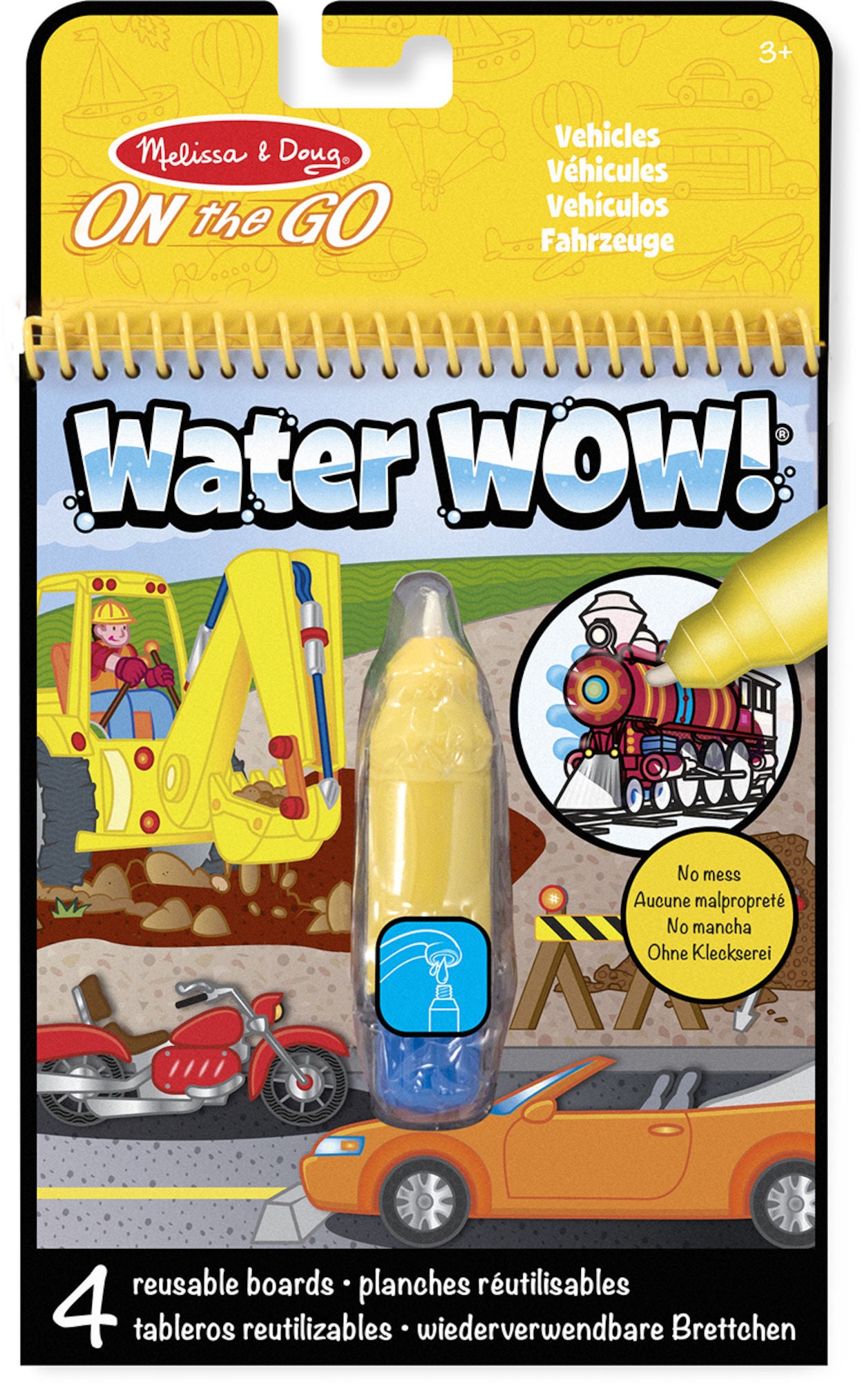 Melissa &  Doug Water Wow! Malbuch Fahrzeuge von Melissa & Doug