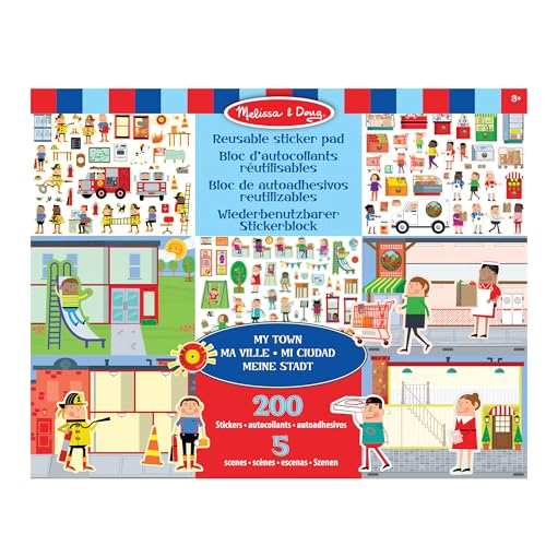 Melissa & Doug Wiederverwendbare Stickerbücher Meine Stadt | Reiseaktivitäten für Kleinkinder | Wiederverwendbare Sticker ideal für unterwegs im Auto oder Flugzeug |Kinderbücher Alter 3-4 Jahre Melissa & Doug Wiederverwendbare Stickerbücher Meine Stadt | Reiseaktivitäten für Kleinkinder | Wiederverwendbare Sticker ideal für unterwegs im Auto oder Flugzeug |Kinderbücher Alter 3-4 Jahre von Melissa & Doug