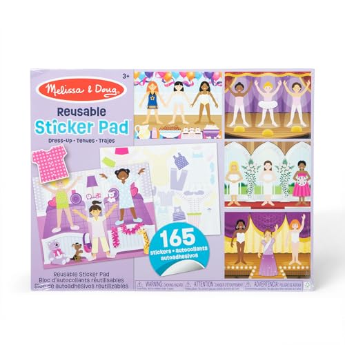 Melissa & Doug Wiederverwendbare Stickerbücher Verkleidung | Reiseaktivitäten für Kleinkinder | Wiederverwendbare Sticker ideal für unterwegs im Auto oder Flugzeug |Kinderbücher Alter 3-4 Jahre Melissa & Doug Wiederverwendbare Stickerbücher Verkleidung | Reiseaktivitäten für Kleinkinder | Wiederverwendbare Sticker ideal für unterwegs im Auto oder Flugzeug |Kinderbücher Alter 3-4 Jahre von Melissa & Doug