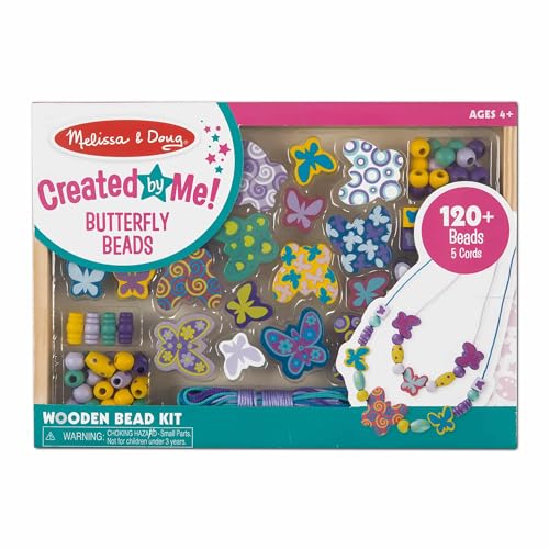 Melissa & Doug Wooden Bead Set-Butterfly Friends von Melissa & Doug