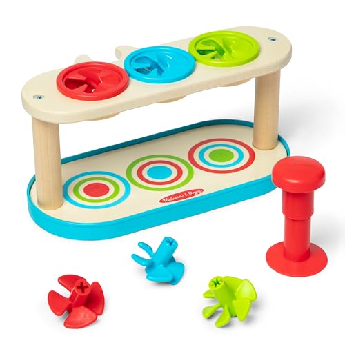 Melissa & Doug Zuordnen & Drücken Kreisel Spielzeug zum Entwickeln von Fähigkeiten für Mädchen und Jungen ab 2 Jahren – FSC Zertifiziert von Melissa & Doug