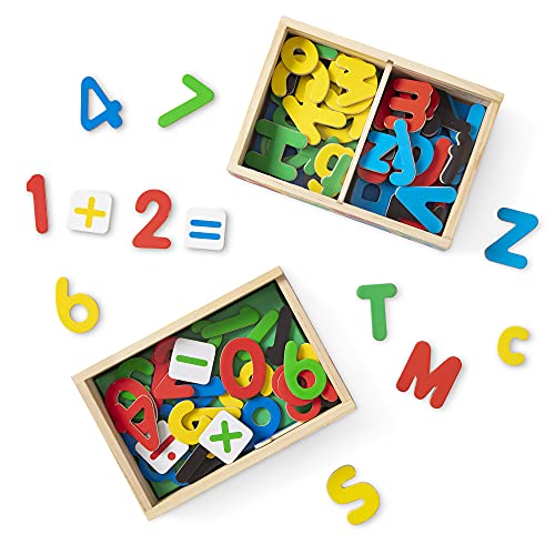 Melissa & Doug | magnetisches Holzalphabet und magnetische Holzzahlen von Melissa & Doug