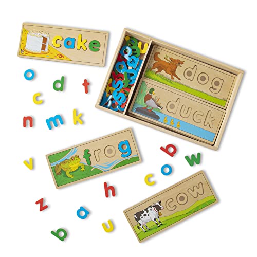 Melissa & Doug sehen & buchstabieren | Entwicklungsspielzeug für Kinder | Motorik | Problemlösung | 4+ | Geschenk für Jungen oder Mädchen, Blau von Melissa & Doug