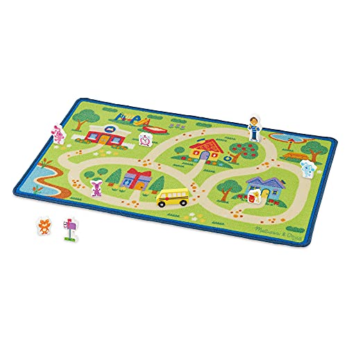 Melissa & Doug: Blue's Clues Town Aktivitätsteppich, 112 cm x 66 cm, Spielplätze und Dekoration, ab 3 Jahren, Geschenk für Jungen oder Mädchen von Melissa & Doug