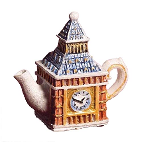 Melody Jane Dolls Houses Puppenhaus Big Ben Clock Tower Teekanne Miniatur Küche Esszimmer Zubehör 1:12 von Melody Jane