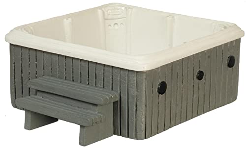 Melody Jane Puppenhaus Whirlpool Grau Garten Spa Miniatur Outdoor Möbel Maßstab 1:12 von Melody Jane