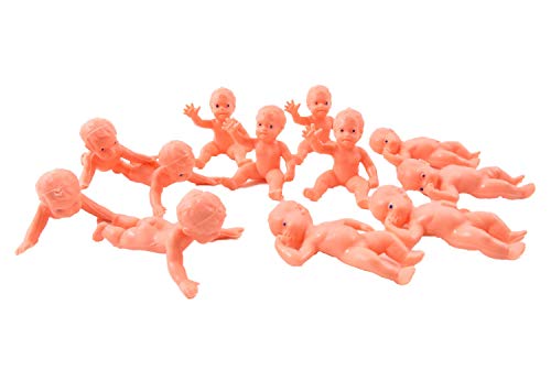 Melody Jane Puppenhaus 12 Unbekleidete Baby Miniatur 1:12 Maßstab Menschen Baby Kunststoff von Melody Jane