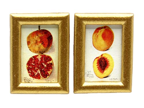 Melody Jane Puppenhaus 2 Botanische Früchte Bilder Kleine Gemälde Gold Rahmen 1:12 Zubehör Melody Jane Puppenhaus 2 Botanische Früchte Bilder Kleine Gemälde Gold Rahmen 1:12 Zubehör von Melody Jane