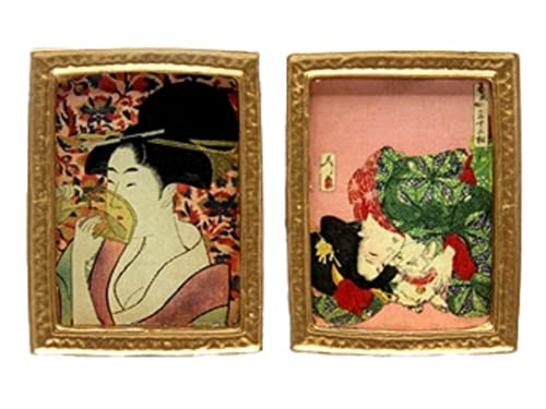 Melody Jane Puppenhaus 2 japanische Holzblöcke Bild Gemälde Goldrahmen 1:12 Zubehör Melody Jane Puppenhaus 2 japanische Holzblöcke Bild Gemälde Goldrahmen 1:12 Zubehör von Melody Jane