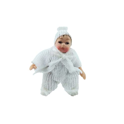 Melody Jane Puppenhaus Baby in Anzug & Hut Miniatur 1:12 Porzellan-Menschen von Melody Jane