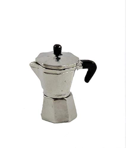 Melody Jane Puppenhaus Italienische Espresso Kaffee Topf Stove-Top Miniatur Küchenzubehör von Melody Jane