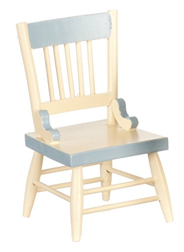 Melody Jane Puppenhaus Miniatur 1:12 Küche Esszimmer Möbel Blau Creme Beistellstuhl Melody Jane Puppenhaus Miniatur 1:12 Küche Esszimmer Möbel Blau Creme Beistellstuhl von Melody Jane