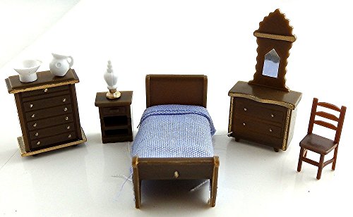 Melody Jane Puppenhaus Miniatur 1:48 Maßstab Kunststoff Schlafzimmer Suite von Melody Jane