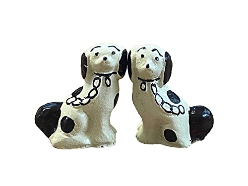 Melody Jane Puppenhaus Miniatur Deko Kamin Zubehör Paar Staffordshire Hunde Br von Melody Jane