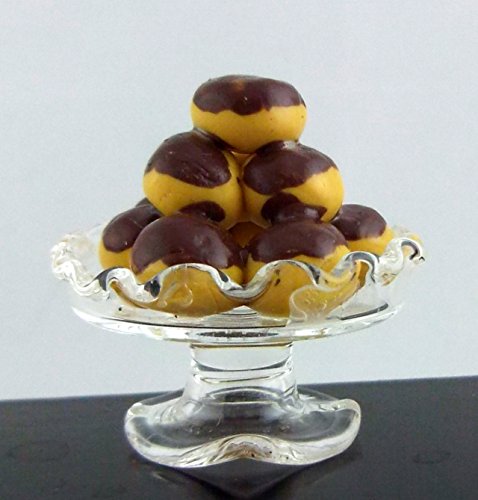 Melody Jane Puppenhaus Miniatur Zubehör Profiteroles mit Glas Schale Kuchenständer von Melody Jane