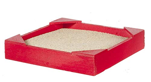 Puppenhaus Rot Sand Pit Sandkasten Miniatur Kinder Spielzeug 1:12 Gartenzubehör von Melody Jane