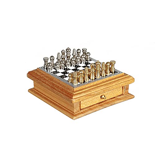 Melody Jane Puppenhaus Schachset mit Licht Eiche Schublade Miniatur Studien Melody Jane Puppenhaus Schachset mit Licht Eiche Schublade Miniatur Studien von Melody Jane