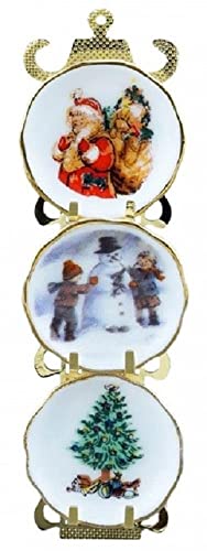 Melody Jane Puppenhaus Weihnachten Wandplatte Rack Ornament Reutter Porzellan Zubehör 1:12 Melody Jane Puppenhaus Weihnachten Wandplatte Rack Ornament Reutter Porzellan Zubehör 1:12 von Melody Jane