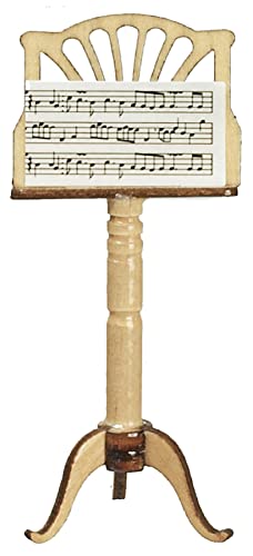 Puppenhaus Notenständer Eiche Miniatur Notenraum Schulinstrument 1:12 von Melody Jane