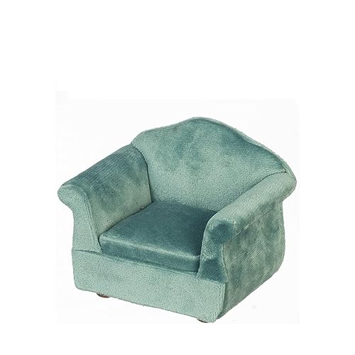 Puppenhaus Teal Samt Sessel Modern Lounge Stuhl Wohnzimmer Möbel 1:12 Puppenhaus Teal Samt Sessel Modern Lounge Stuhl Wohnzimmer Möbel 1:12 von Melody Jane