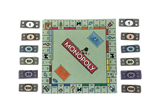 Puppenhaus Traditionelles Monopoly-Brettspiel Miniatur Spielzeug Shop Zubehör 1:12 von Melody Jane