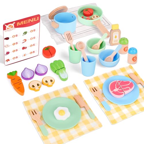 Kinderküche Matschküche Zubehör, Spielküche Zubehör Holz, Kinderküche Zubehör mit Töpfe und Kochgeschirr, Küchenzubehör Kinder Holzspielzeug Geschenk für 3 4 5 Jahre Mädchen Jungen Kinderküche Matschküche Zubehör, Spielküche Zubehör Holz, Kinderküche Zubehör mit Töpfe und Kochgeschirr, Küchenzubehör Kinder Holzspielzeug Geschenk für 3 4 5 Jahre Mädchen Jungen von Melofaver