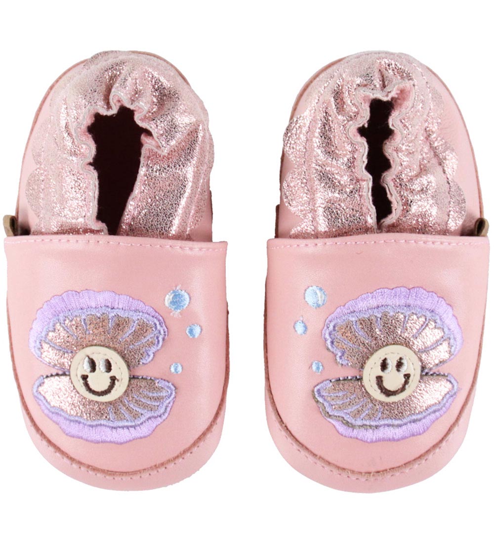 Melton Leder-Krabbelschuhe - Shell - Rose Grey m. Muschel - Melton - 20/21 - Leder-Krabbelschuhe Melton Leder-Krabbelschuhe - Shell - Rose Grey m. Muschel - Melton - 20/21 - Leder-Krabbelschuhe von Melton