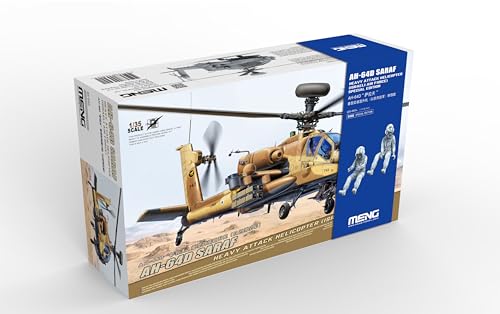 Meng Model 913952 1:35-Ah-64d Saraf Helicopter Spec Edition Modellbausatz, Einfarbig, Einheitsgröße B von Meng Model