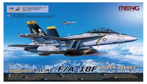 Meng Model 120116 Meng 913204 1/48 FA-18F Super Hornet, Unlackiert, one Size von Meng Model