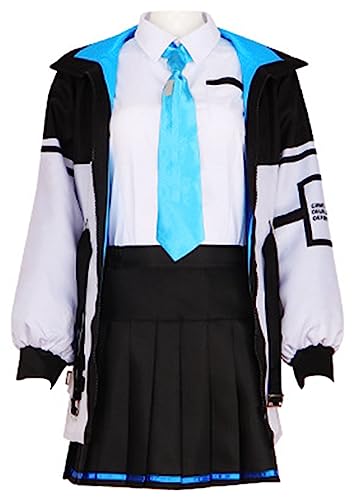 Anime Blue Archive Tenndou Arisu Cosplay-Kostüm für Damen und Mädchen, Kleid, Outfit, Uniform, Anzüge, Halloween, personalisierbar (Blau, anpassbar) von MengXin