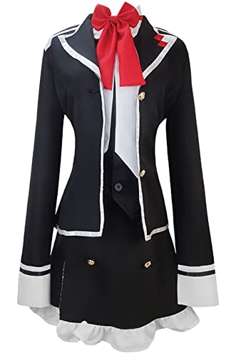 Anime DIABOLIK LOVERS Komori Yui Cosplay Kostüm Schuluniform Kleid Outfit Anpassen (XXXL-Large, Schwarz) von MengXin