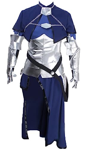 Anime Fate/Grand Order Jeanne of Arc Cosplay-Kostüm für Damen, Uniformen, Halloween, personalisierbar (blau, mittel) von MengXin