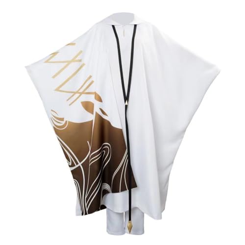 Anime Fate Grand Order Enkidu Cosplay-Kostüm, Kimono, Umhang, Uniform, Anzug, Halloween, personalisierbar (weiß, mittel) von MengXin