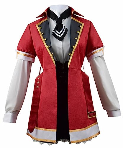 Anime Mitsukasa Ayase Cosplay-Kostüm, Outfit, Halloween, Weihnachten, Uniform, Anzüge, personalisierbar, Rot, Größe M von MengXin