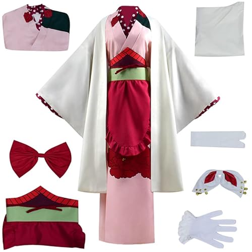 Hanako kun Yako Cosplay Kostüme, Kimono, Uniform, Halloween, personalisierbar (Medium, Rosa) von MengXin