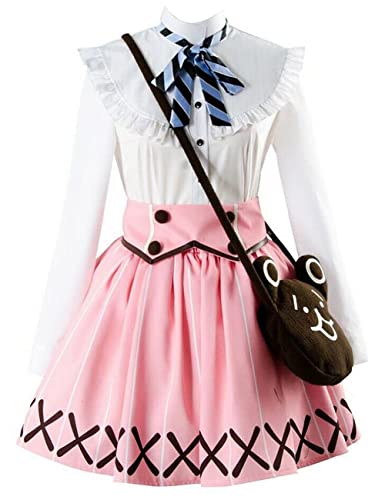 MengXin Anime A3!Rurikawa Yuki Sommertruppen-Outfit, Cosplay-Kostüm, Mantel, Jacke, Halloween, Damenkleid (Rosa, personalisierbar) von MengXin