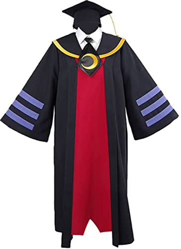 MengXin Anime Assassination Klassenzimmer Koro Sensei Cosplay Kostüm Uniformen Personalisieren Halloween (klein) von MengXin