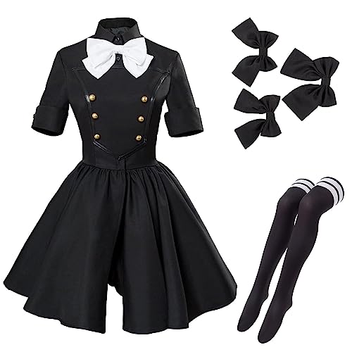 MengXin Anime FGO Fate Apocrypha Epilogue Event Astolfo Cosplay Kostüm Kleid Halloween Anpassen (Schwarz, Größe XXXL) von MengXin