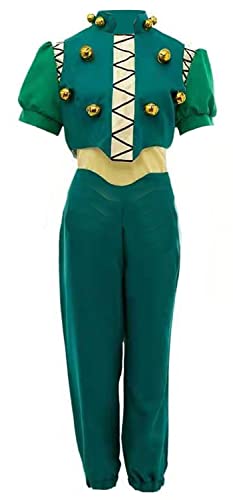 MengXin Anime Hunter X Hunter Illumi Zoldyck Cosplay Kostüm Irumi Zorudikku Uniform Ouitfits Halloween (groß, grün) von MengXin