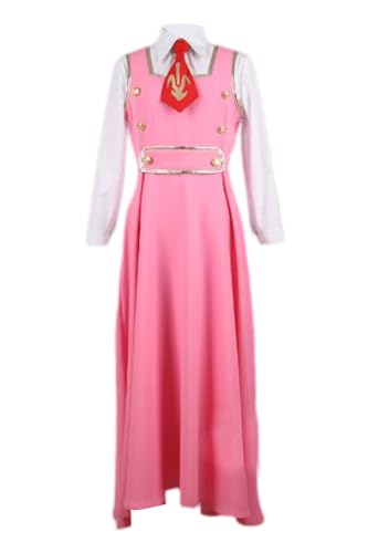 MengXin Anime Nunnally Vi Britannia Cosplay-Kostüm, Uniform, französischer Anzug, personalisierbar (Rosa, personalisierbar) von MengXin