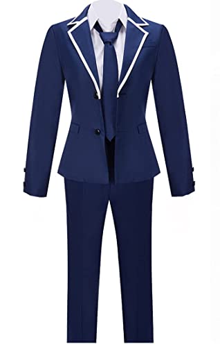 MengXin Anime Sasaki und Miyano Miyano Yoshikazu Cosplay Kostüm Blau Schuluniform Outfit Halloween Anzug (Blau, X-Small) von MengXin