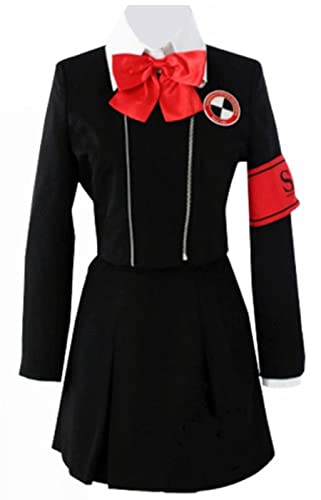 Shin Megami Tensei Mitsuru Kirijo Chihiro Fushimi Schuluniform Cosplay Kostüm (Medium, Schwarz) von MengXin