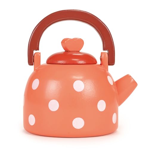 mentari Dotty Kettle Holz Pretend Play Spielzeug Interaktiv Phantasie Jungen Mädchen von Mentari