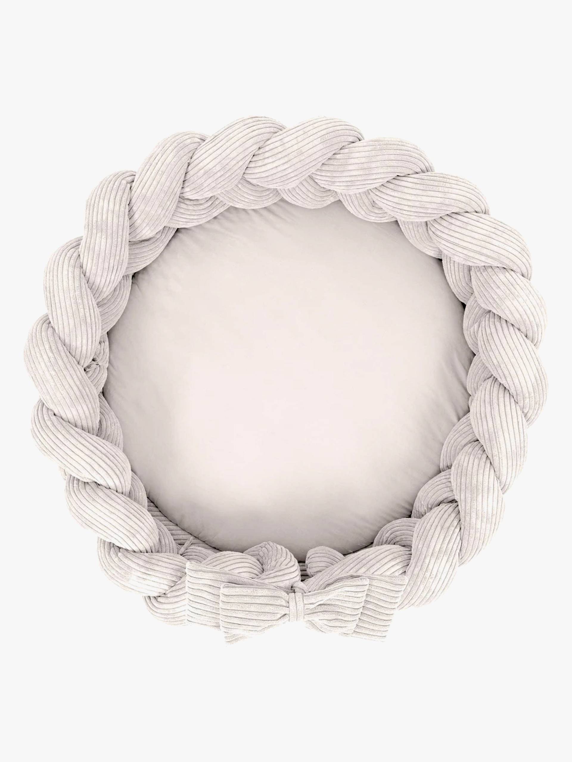 MeowBaby Aesthetic Babynest mit geflochtenem Schutz & Spielteppich, Ecru MeowBaby Aesthetic Babynest mit geflochtenem Schutz & Spielteppich, Ecru von MeowBaby