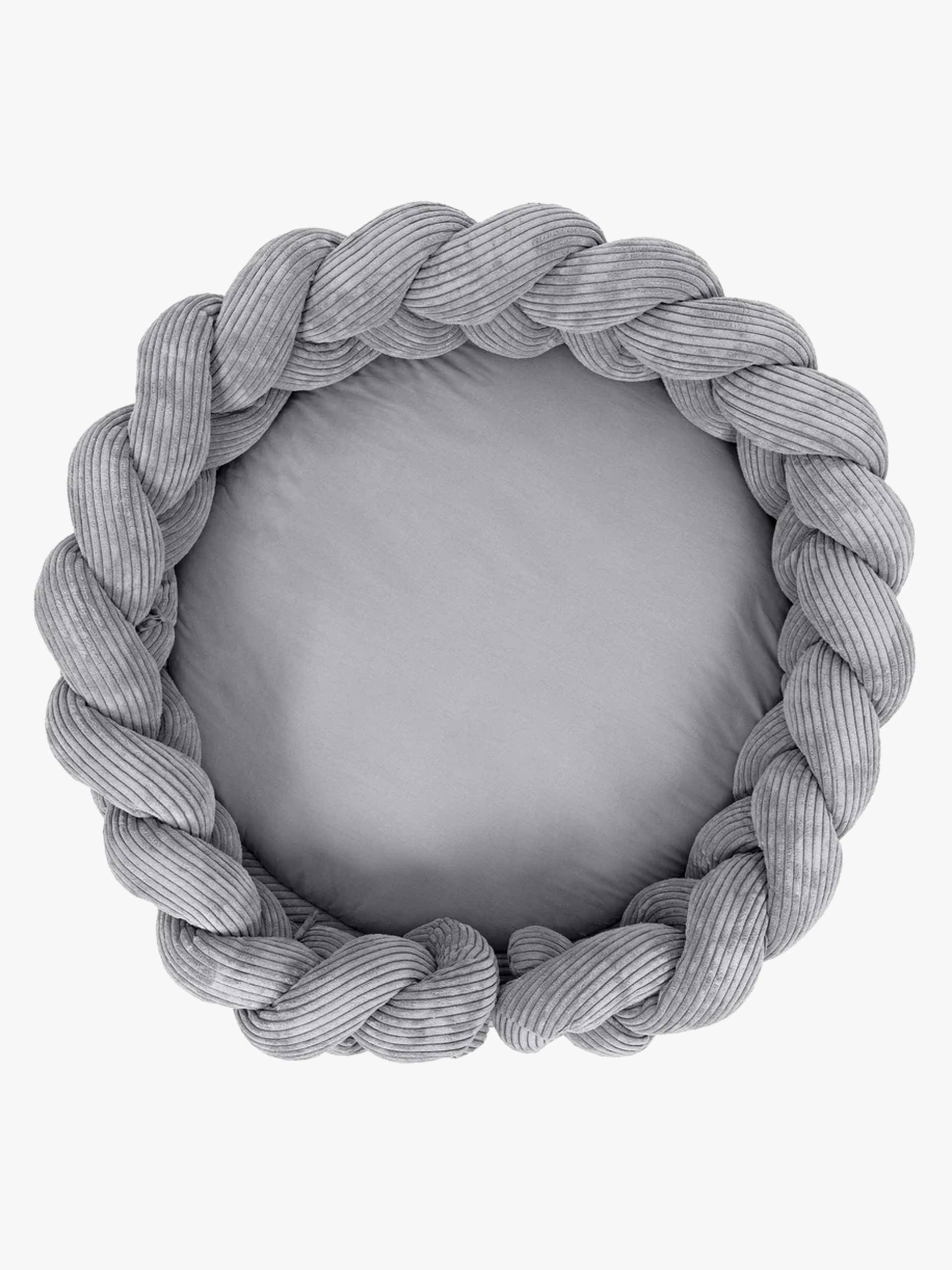 MeowBaby Aesthetic Babynest mit geflochtenem Schutz & Spielteppich, Grey MeowBaby Aesthetic Babynest mit geflochtenem Schutz & Spielteppich, Grey von MeowBaby