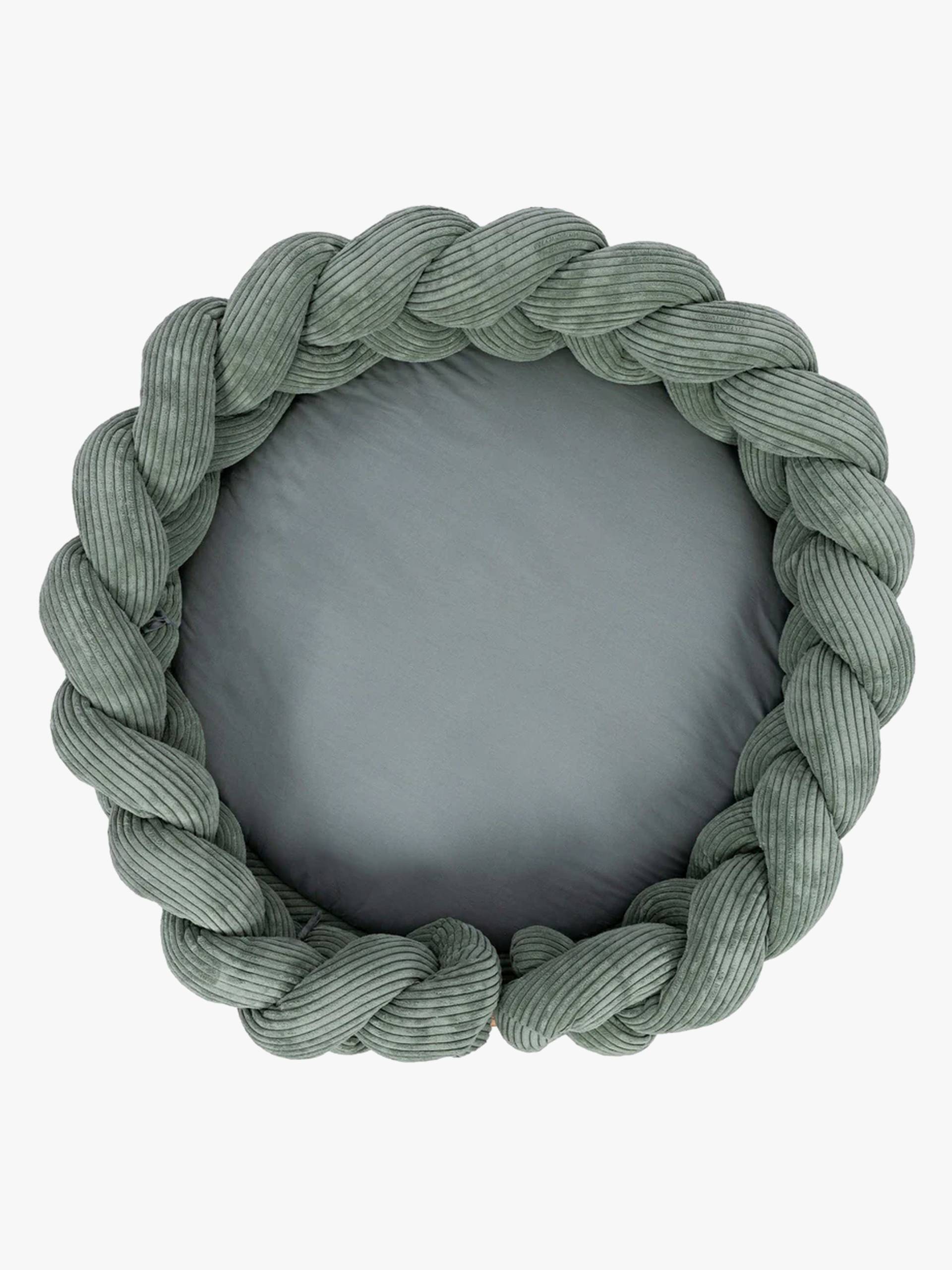 MeowBaby Aesthetic Babynest mit geflochtenem Schutz & Spielteppich, Olive Green MeowBaby Aesthetic Babynest mit geflochtenem Schutz & Spielteppich, Olive Green von MeowBaby