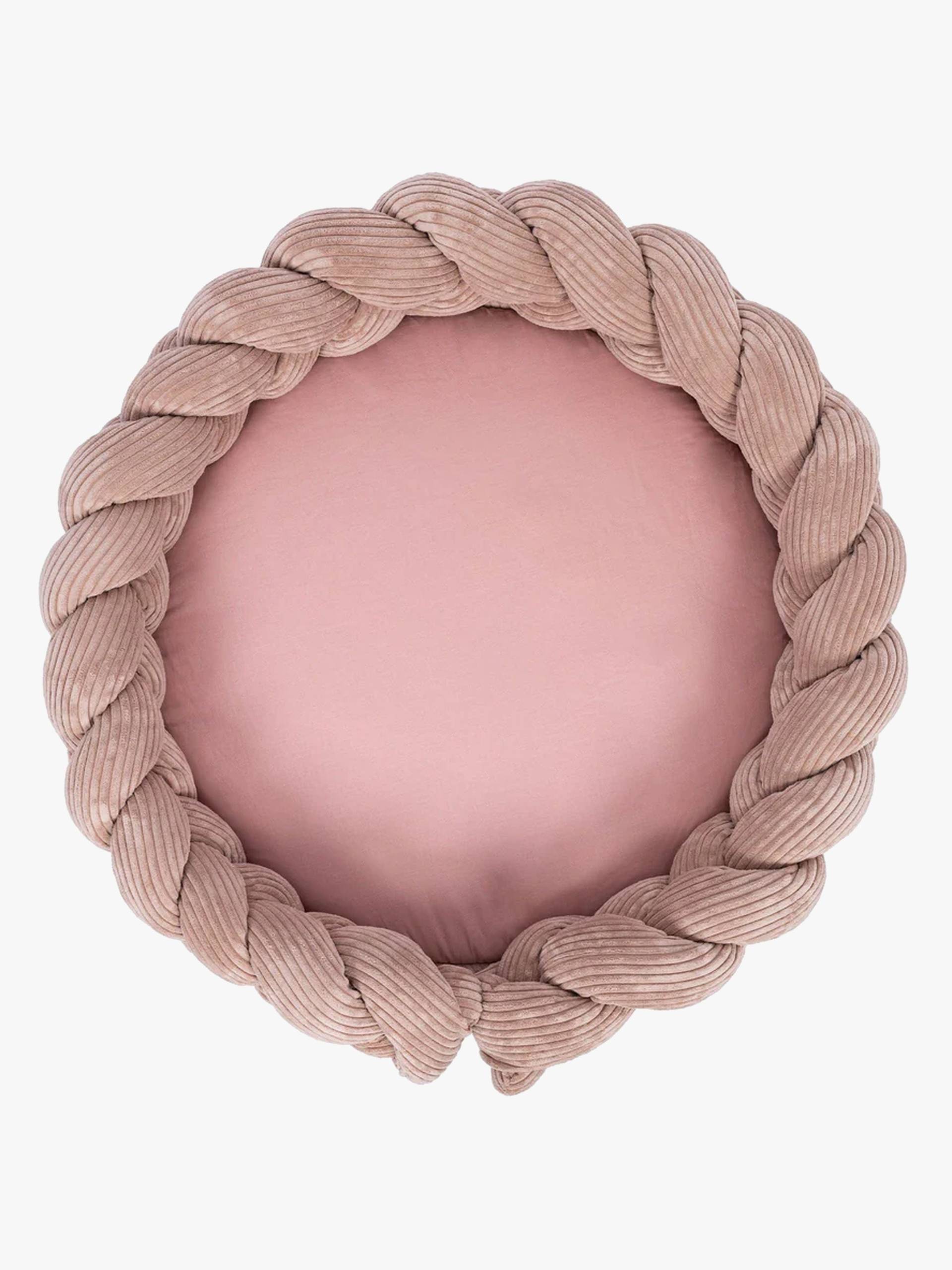 MeowBaby Aesthetic Babynest mit geflochtenem Schutz & Spielteppich, Powder Pink MeowBaby Aesthetic Babynest mit geflochtenem Schutz & Spielteppich, Powder Pink von MeowBaby